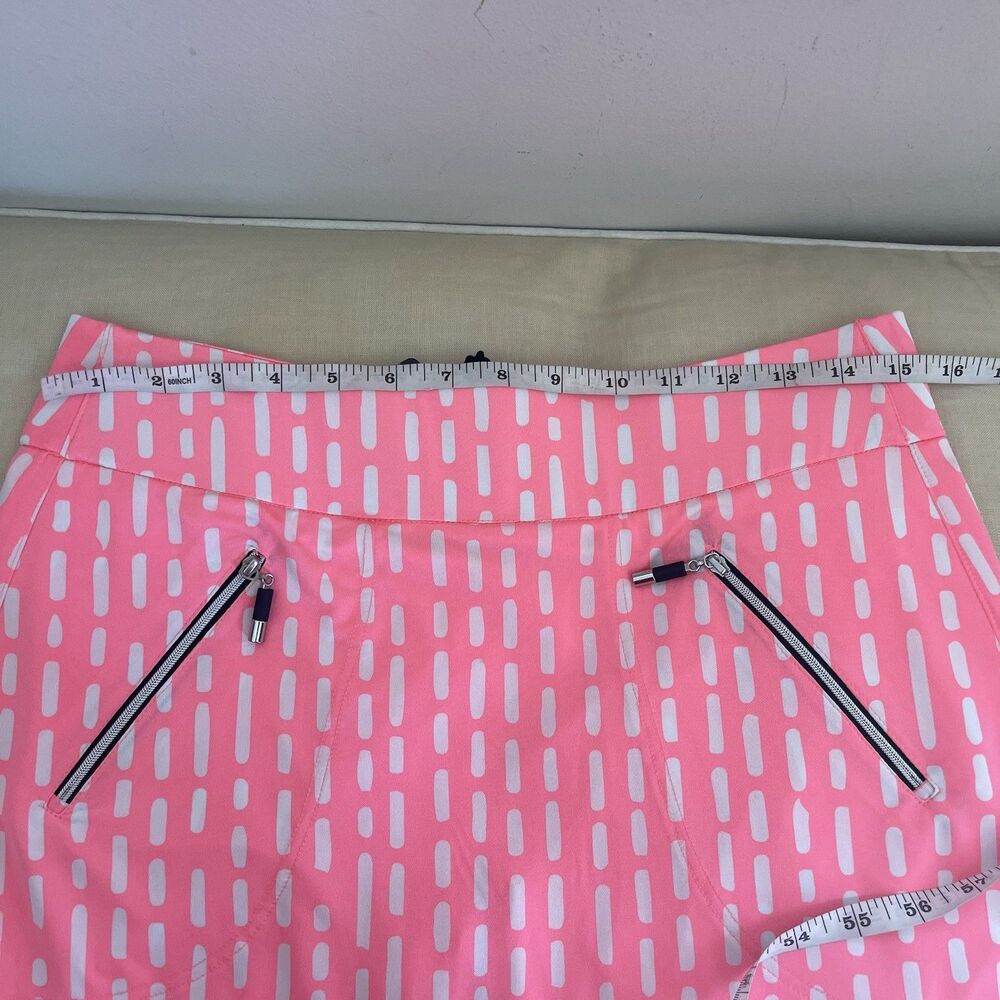 Jamie Sadock Upf 50 Mid Rise Zip Pocket Skort Pink 10 New $110 - Picture 6 of 11